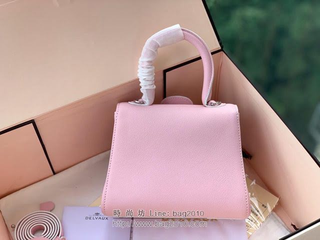 DELVAUX女包 春夏新款 Brillant系列手袋 德爾沃女手提包 女手腕包 Dv0020 粉色 Delvaux單肩包  fcs1333